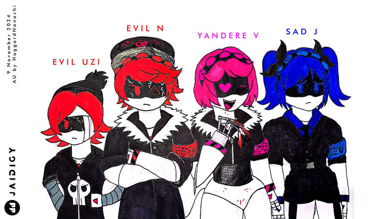 HaggardNanachi's Murder Drones AU Fanart (Redraw) [9 November 2024]